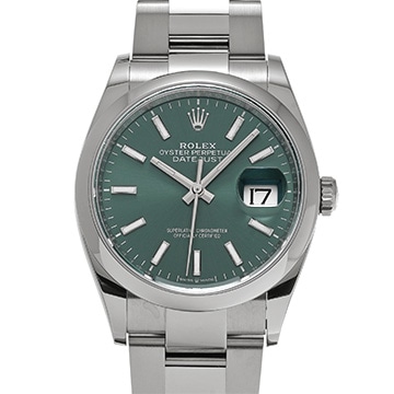 ロレックス デイトジャスト 36 126200 ミントグリーン メンズ 時計 【中古】【wristwatch】