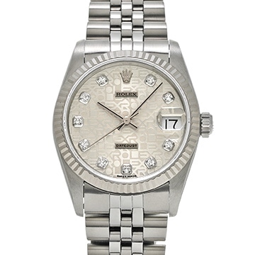 ロレックス デイトジャスト 31 68274G シルバーコンピュータ/ダイヤモンド ユニセックス 時計 【中古】【wristwatch】
