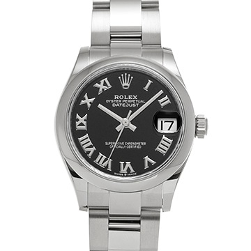 ロレックス デイトジャスト 31 278240 ブライトブラック ユニセックス 時計 【中古】【wristwatch】