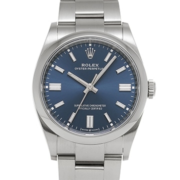ロレックス オイスターパーペチュアル 36 126000 ブライトブルー メンズ 時計 【中古】【wristwatch】