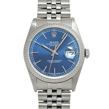 ロレックス デイトジャスト 16234 ブルー メンズ 時計 【中古】【wristwatch】