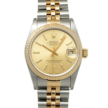 ロレックス デイトジャスト 68273 シャンパン ユニセックス 時計 【中古】【wristwatch】