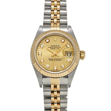 ロレックス デイトジャスト 79173G シャンパン/ダイヤモンド レディース 時計 【中古】【wristwatch】