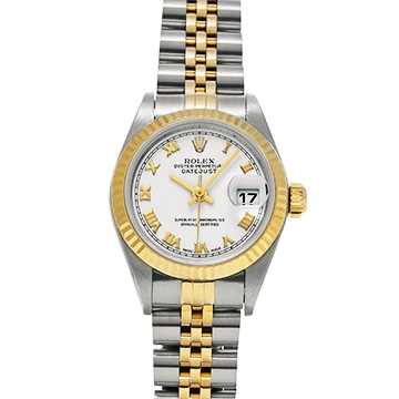 ロレックス デイトジャスト 79173 ホワイト レディース 時計 【中古】【wristwatch】
