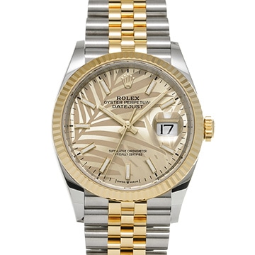 ロレックス デイトジャスト 126233 ゴールデン パームモチーフ メンズ 時計 【中古】【wristwatch】