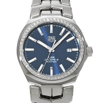 タグ ホイヤー リンク キャリバー5 WBC2113.BA0603 ブルー メンズ 時計 【中古】【wristwatch】