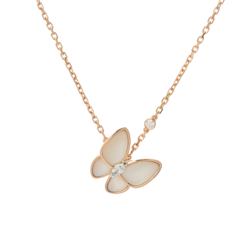 ヴァン クリーフ&アーペル ドゥパピヨン ネックレス ゴールド K18ピンクゴールド PG レディース ジュエリー 【中古】【jewelry】