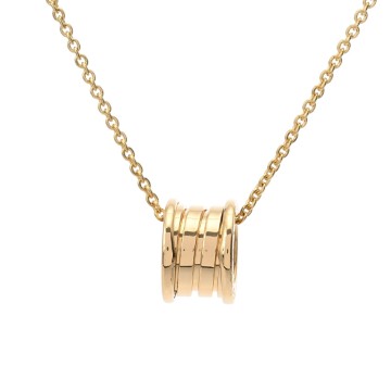 ブルガリ B-ZERO1 ネックレス ゴールド K18イエローゴールド YG ユニセックス ジュエリー 【中古】【jewelry】