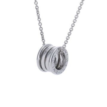 ブルガリ B-ZERO1 ネックレス シルバー K18ホワイトゴールド WG レディース ジュエリー 【中古】【jewelry】