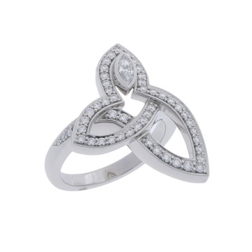 ハリー ウィンストン リリークラスター リング シルバー FRDPMQRFLC-037 Pt950プラチナ レディース ジュエリー 【中古】【jewelry】