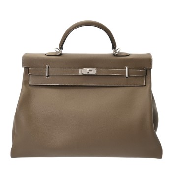 エルメス ケリー 50 内縫い エトゥープ エバーカラー レディース バッグ 【未使用】【bag】