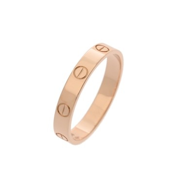 カルティエ ミニラブリング #59 ゴールド K18ピンクゴールド PG レディース ジュエリー 【中古】【jewelry】