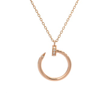カルティエ ジュストアンクル ネックレス ゴールド K18ピンクゴールド PG レディース ジュエリー 【中古】【jewelry】