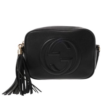 グッチ ソーホー スモール ディスコバッグ ブラック 308364 520981 レザー レディース バッグ 【中古】【bag】