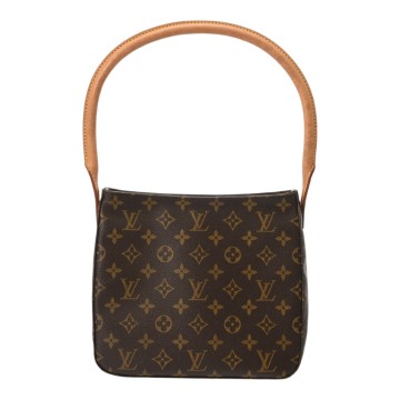 ルイ ヴィトン モノグラム  ルーピング MM ブラウン M51146 モノグラムキャンバス レディース バッグ 【中古】【bag】