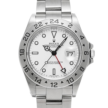 ロレックス エクスプローラーII 16570 ホワイト メンズ 時計 【中古】【wristwatch】