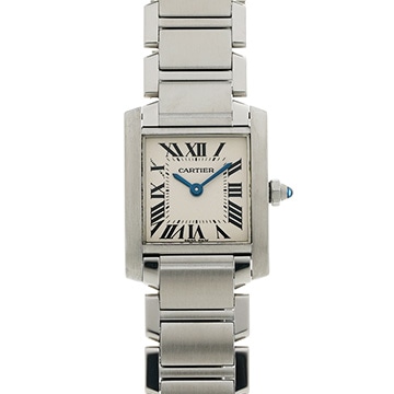 カルティエ タンクフランセーズ SM　 W51008Q3 シルバー レディース 時計 【中古】【wristwatch】