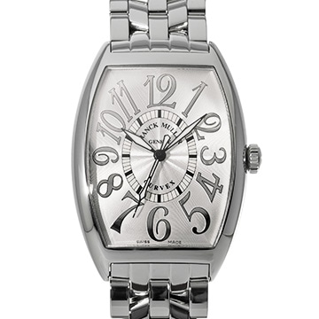 フランクミュラー トノーカーベックス レリーフ 6850B SC REL AC シルバー メンズ 時計 【中古】【wristwatch】
