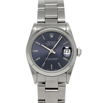 ロレックス デイトジャスト 68240 ブルー レディース 時計 【中古】【wristwatch】