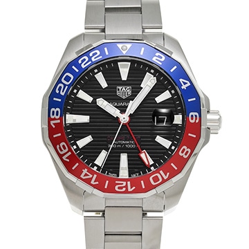 タグ ホイヤー アクアレーサー キャリバー7 GMT WAY201F.BA0927 ブラック メンズ 時計 【中古】【wristwatch】