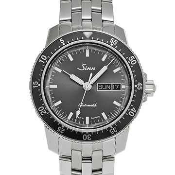ジン 104シリーズ 104.ST.SA.IA アンスラサイトグレー メンズ 時計 【中古】【wristwatch】