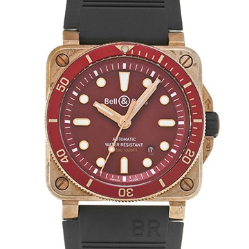 ベル＆ロス BR 03-92 ダイバー レッドブロンズ BR0392-D-R-BR/SCA レッド メンズ 時計 【中古】【wristwatch】