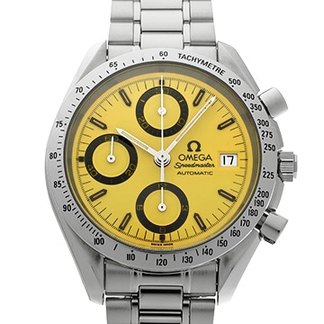 オメガ スピードマスター デイト ミハエル・シューマッハ 1st 3511.12 イエロー メンズ 時計 【中古】【wristwatch】