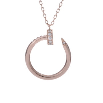 カルティエ ジュストアンクル ネックレス ゴールド K18ピンクゴールド PG レディース ジュエリー 【中古】【jewelry】