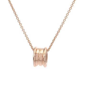 ブルガリ B-ZERO1 ネックレス ゴールド K18ピンクゴールド PG ユニセックス ジュエリー 【中古】【jewelry】
