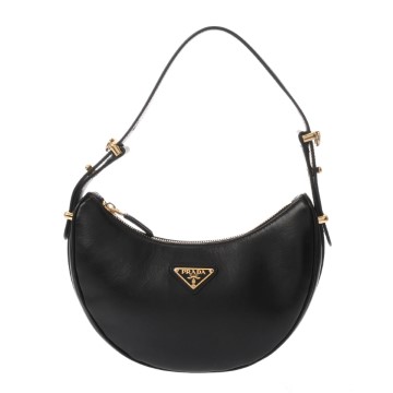 プラダ アーケ スモール ショルダーバッグ ブラック 1BC194 ナッパレザー レディース バッグ 【中古】【bag】