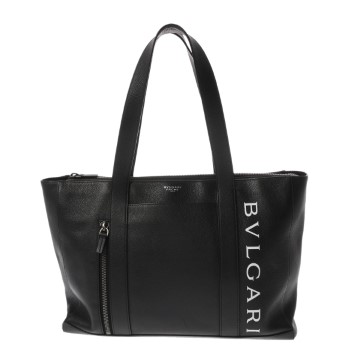 ブルガリ BVLGARI×FRAGMENT ブラック 290774 レザー ユニセックス バッグ 【中古】【bag】