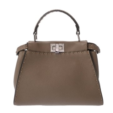 フェンディ ピーカブー ミニ セレリア ベージュ 8BN244N8KF04YB レザー/パイソン レディース バッグ 【中古】【bag】