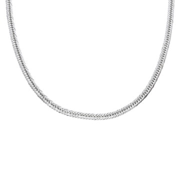 ノーブランド 喜平 ネックレス 50cm シルバー プラチナ メンズ ジュエリー 【中古】【jewelry】