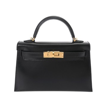 エルメス ミニケリー2 2WAY ブラック タデラクト レディース バッグ 【中古】【bag】