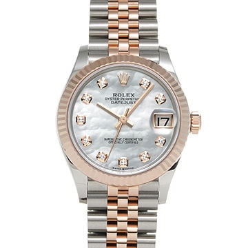 ロレックス デイトジャスト 31 278271NG ホワイトシェル/ダイヤモンド ユニセックス 時計 【新品】【wristwatch】