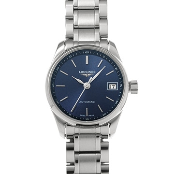 ロンジン マスターコレクション L2.128.4.92.6 ブルー レディース 時計 【中古】【wristwatch】