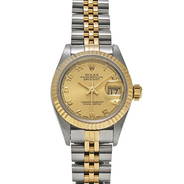 ロレックス デイトジャスト 69173 シャンパン レディース 時計 【中古】【wristwatch】