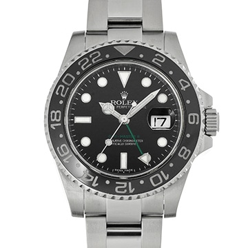 ロレックス GMTマスターII スティックダイヤル 116710LN ブラック メンズ 時計 【中古】【wristwatch】