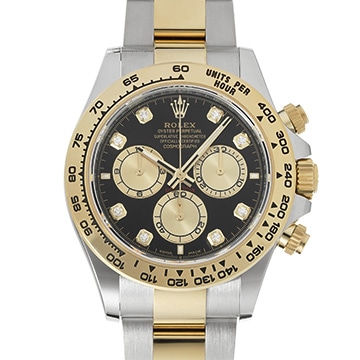 ロレックス コスモグラフ デイトナ 126503G ブライトブラック/シャンパン/ダイヤモンド メンズ 時計 【中古】【wristwatch】