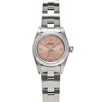 ロレックス オイスターパーペチュアル レディ 24 76080 ピンク レディース 時計 【中古】【wristwatch】