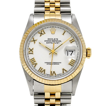 ロレックス デイトジャスト 16233 ホワイト メンズ 時計 【中古】【wristwatch】