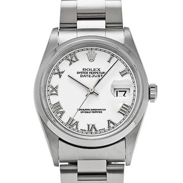 ロレックス デイトジャスト 16200 ホワイト メンズ 時計 【中古】【wristwatch】