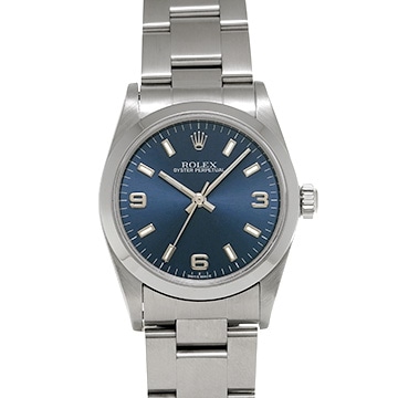 ロレックス オイスターパーペチュアル 77080 ブルー ユニセックス 時計 【中古】【wristwatch】