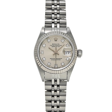 ロレックス デイトジャスト 26 69174G シルバー/ダイヤモンド レディース 時計 【中古】【wristwatch】