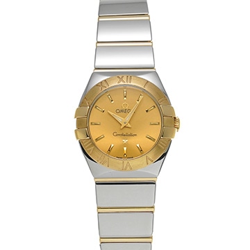オメガ コンステレーション ブラッシュ クォーツ 123.20.24.60.08.002 シャンパン レディース 時計 【中古】【wristwatch】