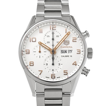 タグ ホイヤー カレラ キャリバー16 クロノグラフ デイデイト CV2A1AC.BA0738 オパーリン メンズ 時計 【中古】【wristwatch】