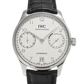 IWC ポルトギーゼ オートマティック 7デイズ IW500712 シルバー メンズ 時計 【中古】【wristwatch】