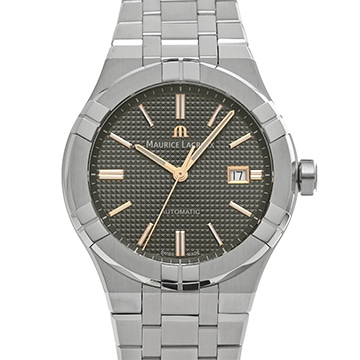 モーリス ラクロア アイコン オートマティック AI6008-SS002-331-1 ブラック メンズ 時計 【中古】【wristwatch】