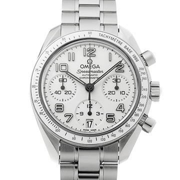 オメガ スピードマスター デイト 324.30.38.40.04.001 ホワイト メンズ 時計 【中古】【wristwatch】