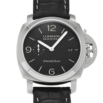 パネライ ルミノールマリーナ 1950 3デイズ アッチャイオ PAM00312 ブラック メンズ 時計 【中古】【wristwatch】